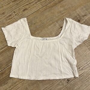 O’Neill white boxy crop top size medium